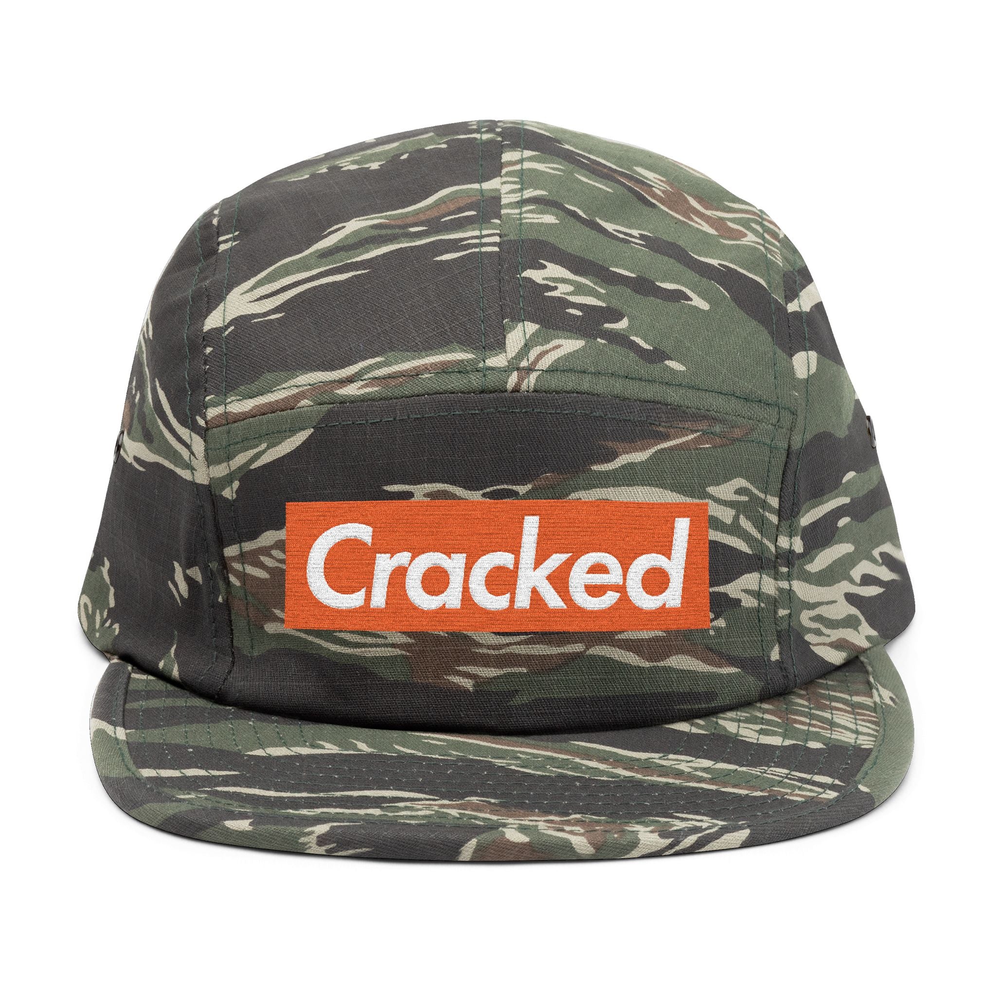 5-Panel Cap — Embroidered "Cracked" Patch