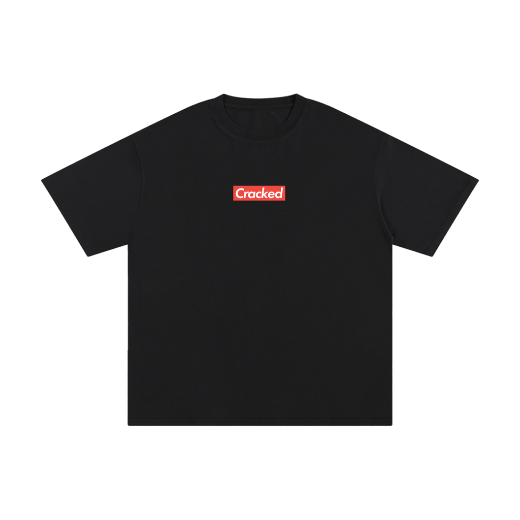 "CRACKED" BLACK T SHIRT
