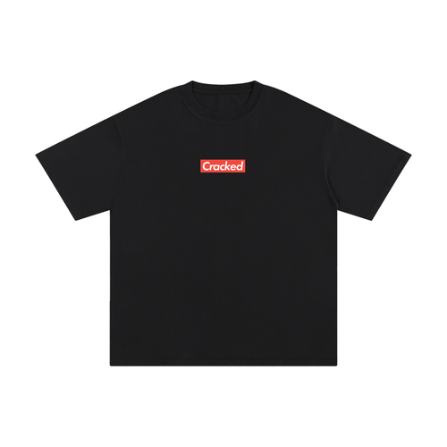 "CRACKED" BLACK T SHIRT